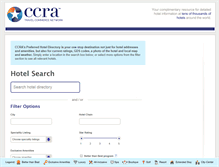 Tablet Screenshot of hoteldirectory.ccra.com